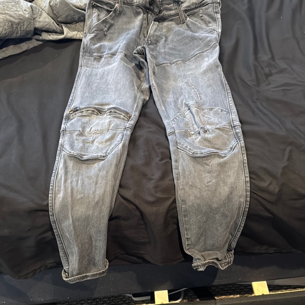 G-Star Men's Washed Gray Skinny Jeans